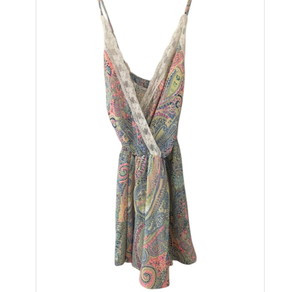 Poema Romper Paisley Print Bright Colors SIZE L